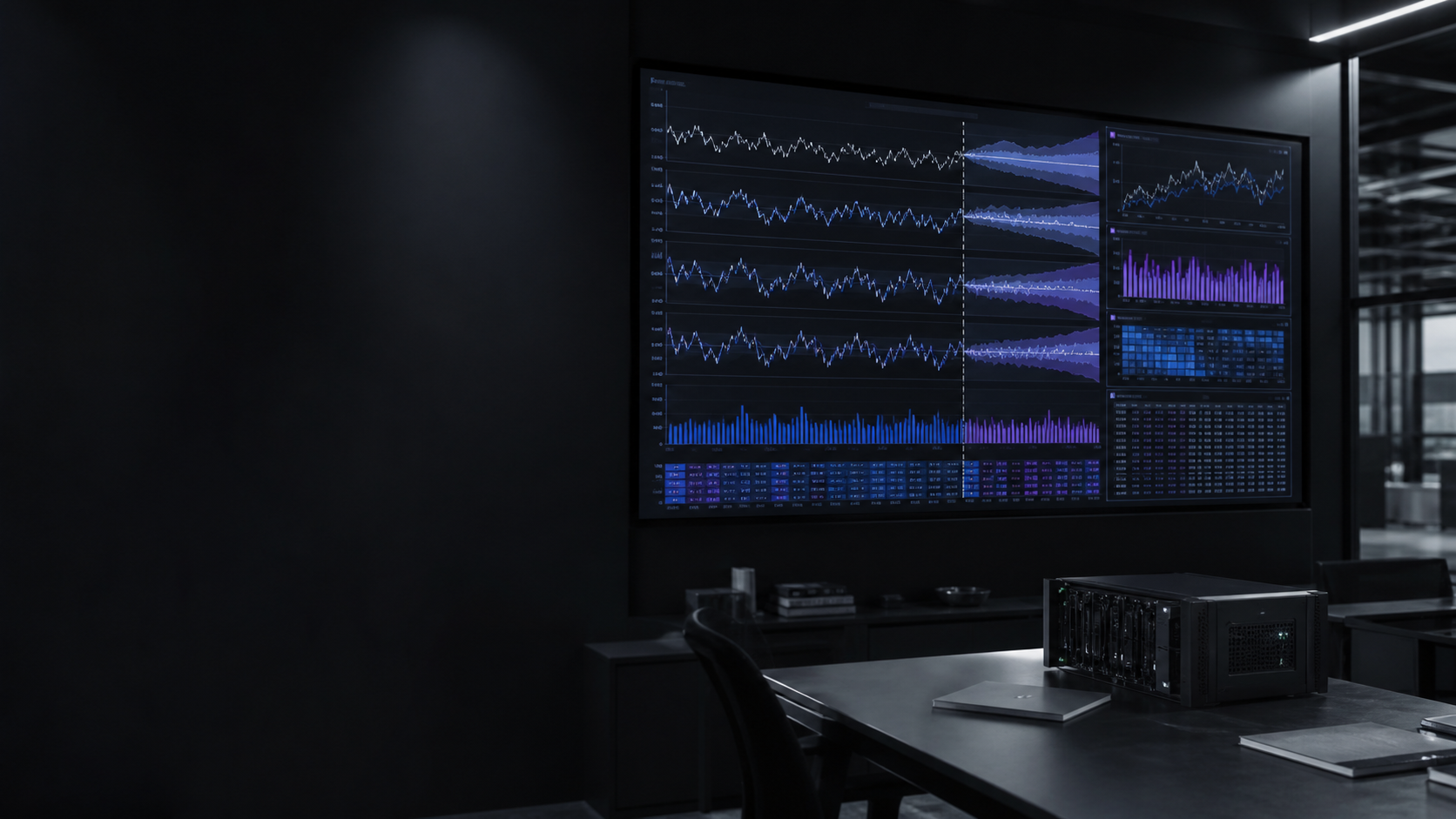 TimeGPT multi-horizon forecasting visualization in a professional AI research environment